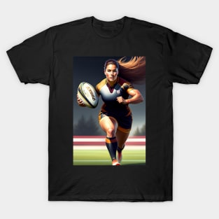 Woman Rugby Player T-Shirt